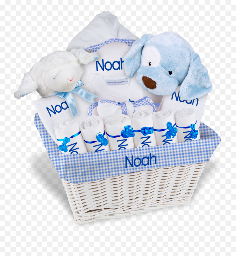 Personalized Extra Large Boy Basket A - Baby Boy Personalized Gift Basket Emoji,100 Emoji Onesie