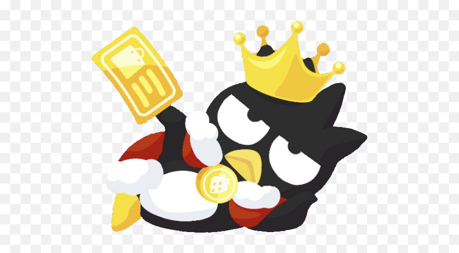 Badtzmaru King Money Rich Sticker By - Happy Emoji,Badtz Maru Emojis