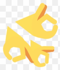 Ok Hand Sign - Sign Language Emoji,Ok Hand Emoji