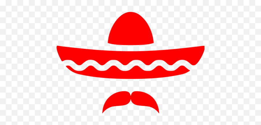 Red Sombrero Icon - Sombrero Icon Emoji,Sombrero Emoticon Facebook