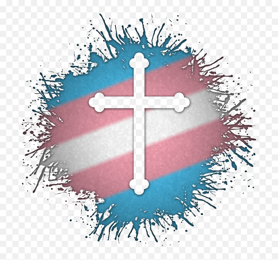Transgender Pride Cross - Pansexual Backgrounds Emoji,Cross Emoticon Number Pad