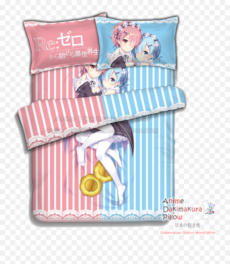 Anime Another Cos Otaku Bedding Pillow Case Cover Dakimakura - Bed Cover Rem Rezero Emoji,Anime I'm In A Glass Case Of Emotion