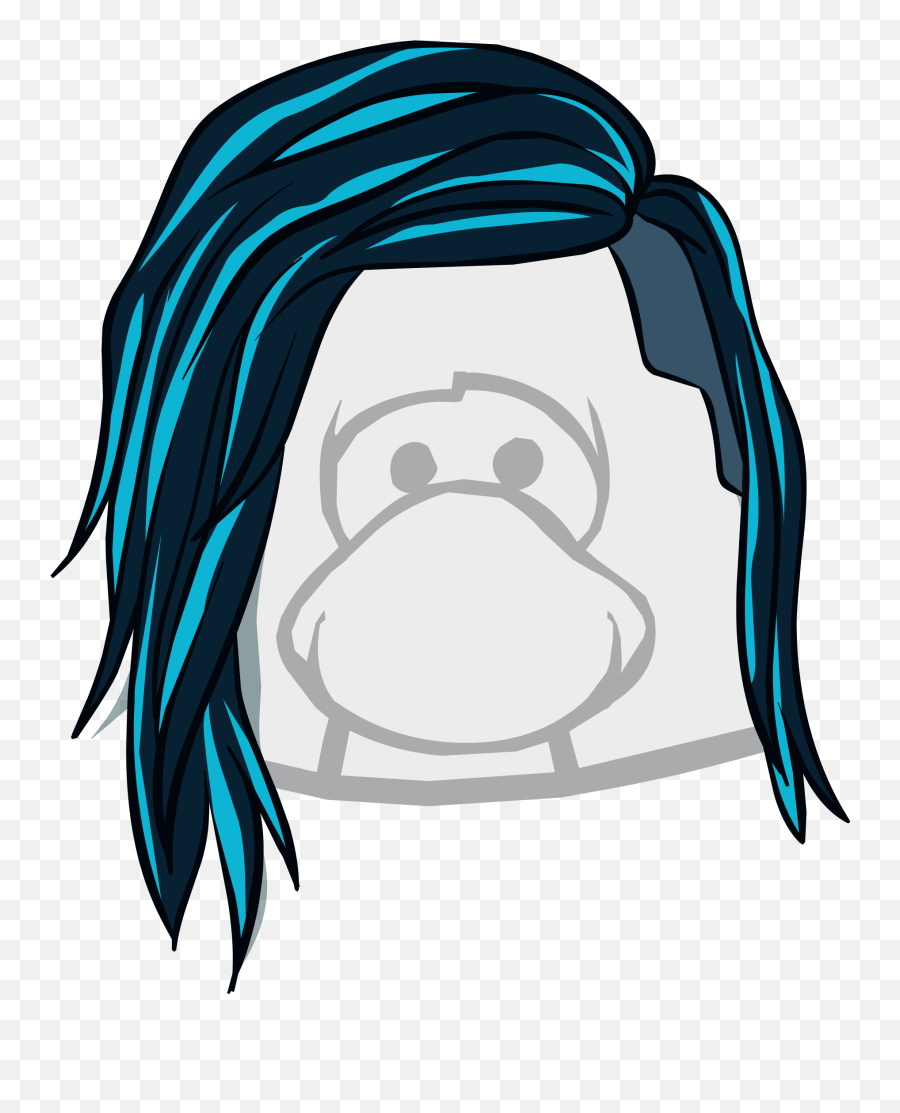 The Rocker - Club Penguin Hairs Emoji,Skrillex Emoji