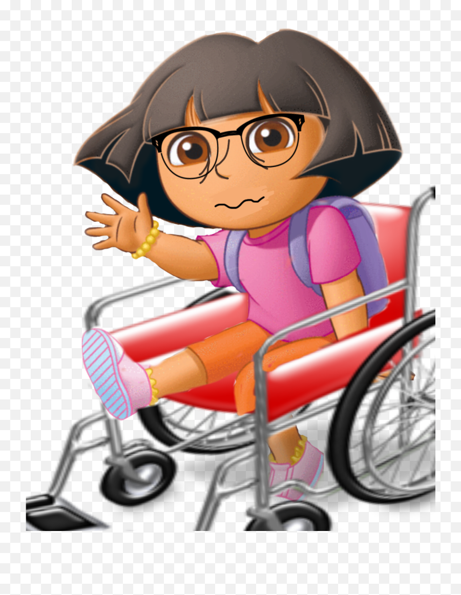Dora Sticker - Happy Emoji,Wheelchair Emoji Meme