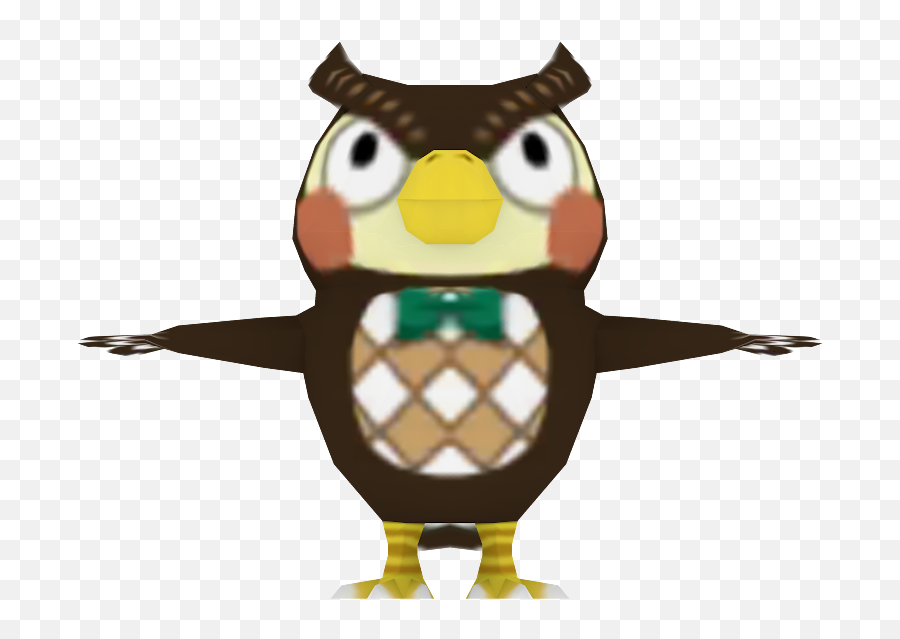 Animal Crossing New Leaf Png 7 Png Image - Blathers Animal Crossing Model Emoji,How To Get Emojis In New Leaf Animal Crossing