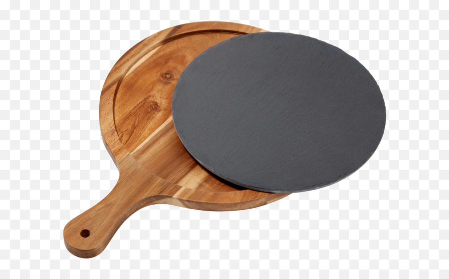 Round Slate Acacia Wood Cutting Board - Solid Emoji,Emojis In Racket