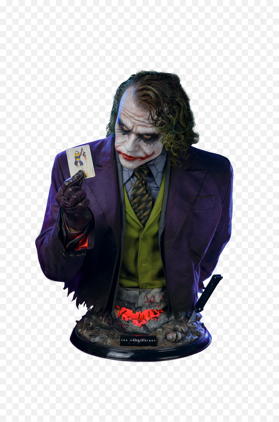 The Dark Knight Joker Life - Size Bust Heath Ledger Emoji,Joker Emoji Ledger