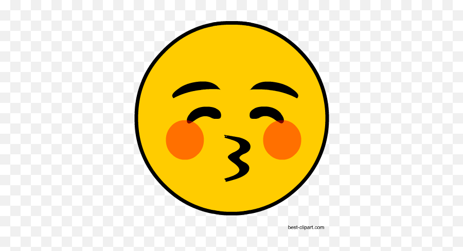 Free Emoji Clip Art - Happy,Kissing Emoji