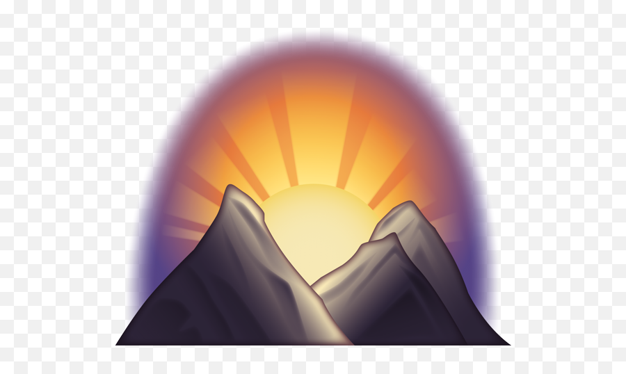 Am Schnellsten Sunrise Emoji,Emojis Ios Mountain