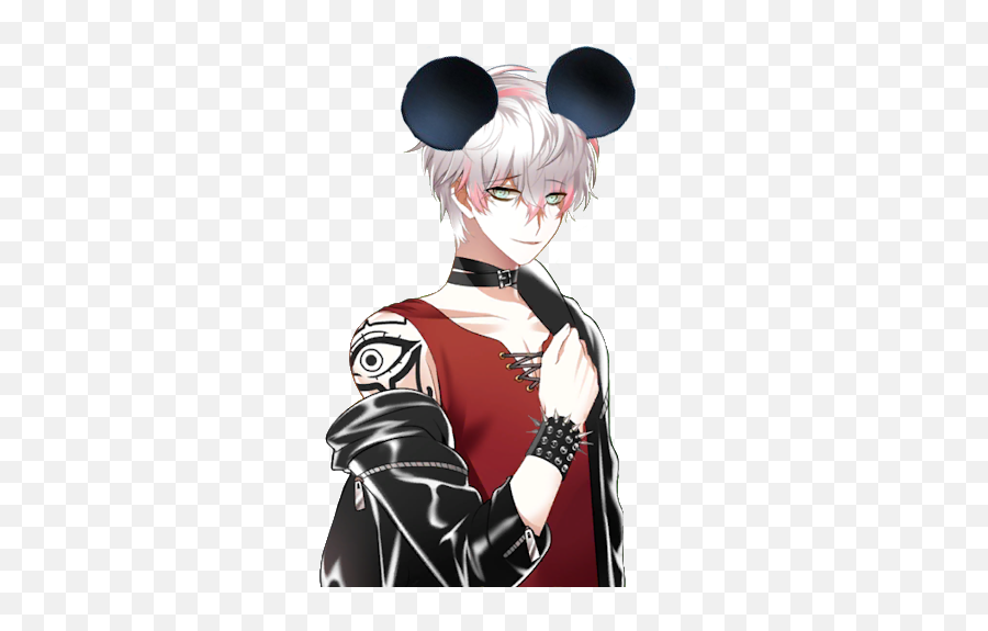 Some Saeran With Mickey Mouse Ears - Transparent Mystic Messenger Ray Png Emoji,Mickey Mouse Emoji Android
