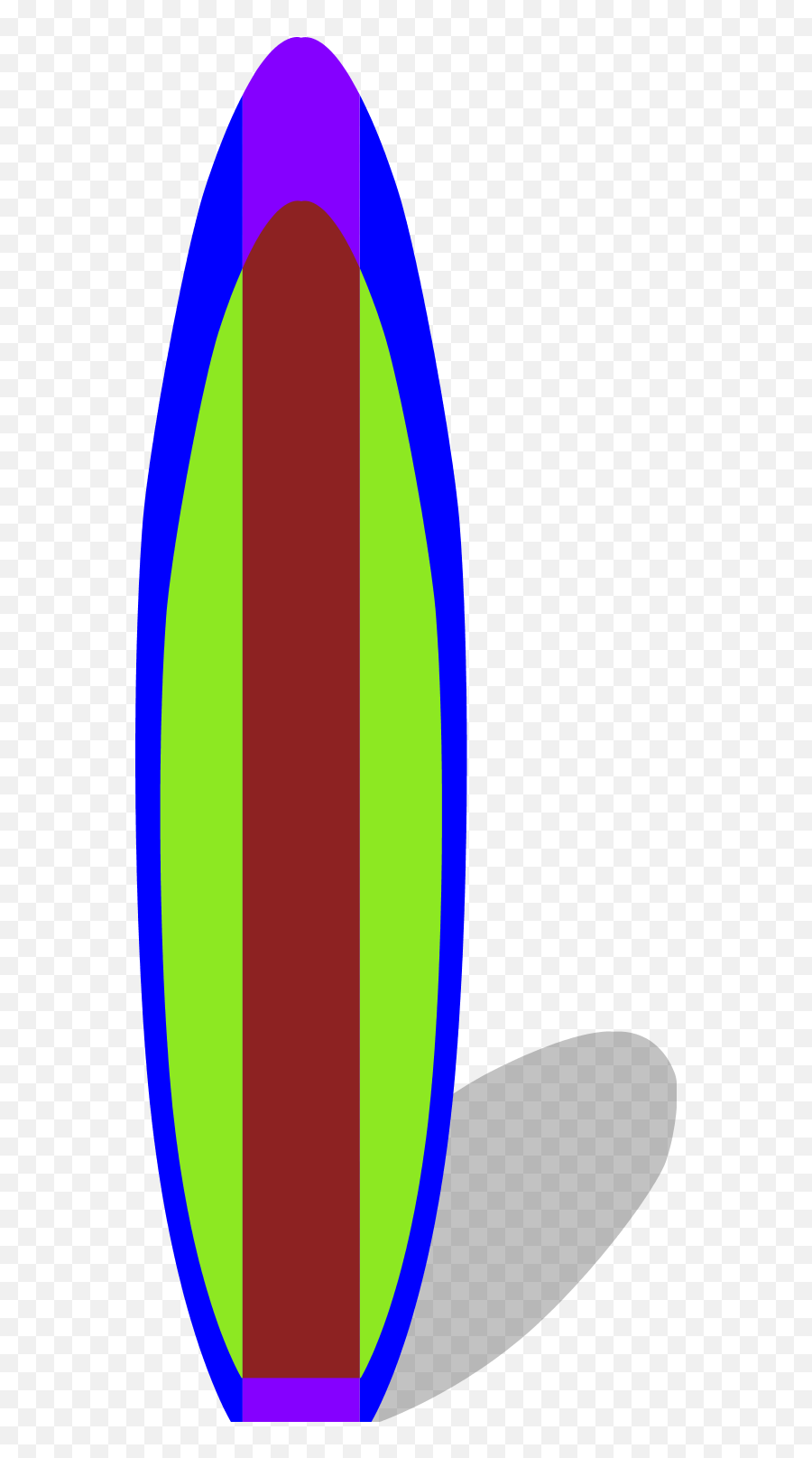 Tropical Surfboard Clipart Surfing - Vertical Emoji,Surfing Emoji