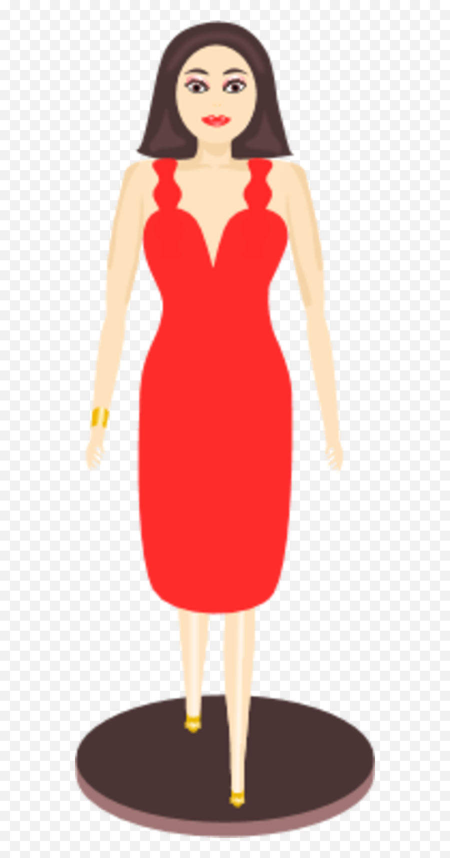 Coconut Oil Good For Face - Clip Art Library Basic Dress Emoji,Girl In Red Dress Emoji