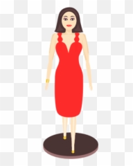 Coconut Oil Good For Face - Clip Art Library Basic Dress Emoji,Girl In Red Dress Emoji