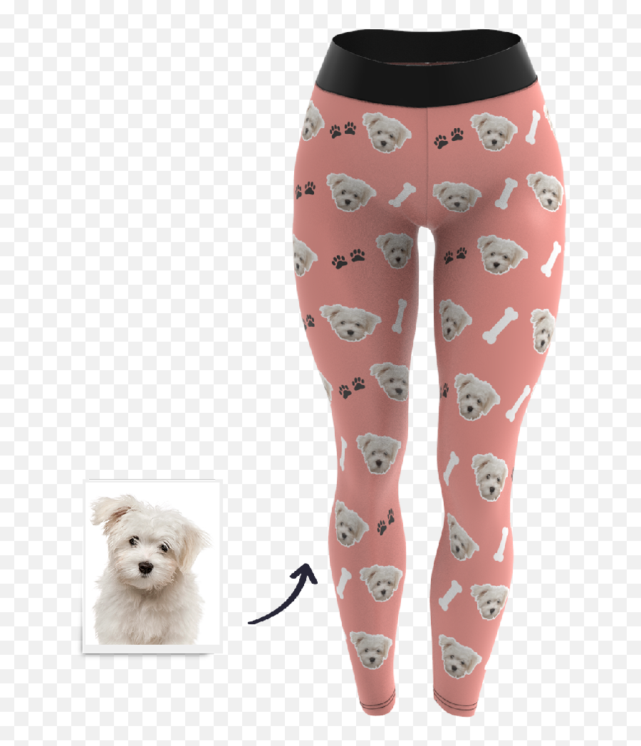 Dog Claw Custom Face Leggings - For Women Emoji,Custom Emoji Pants