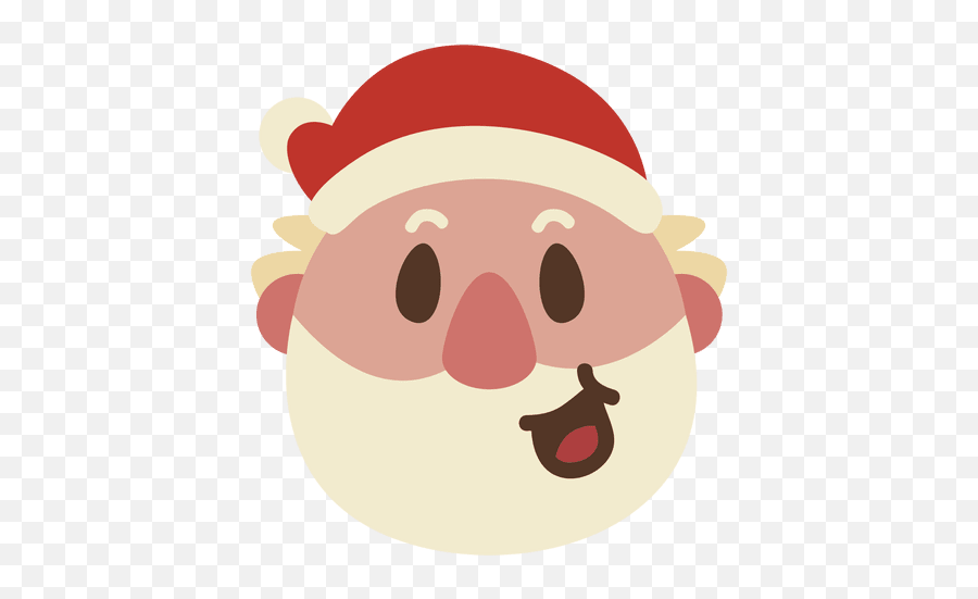 Risa De Santa Claus Cara Emoticon 60 - Santa Claus Emoji,Pinguino Emoticon