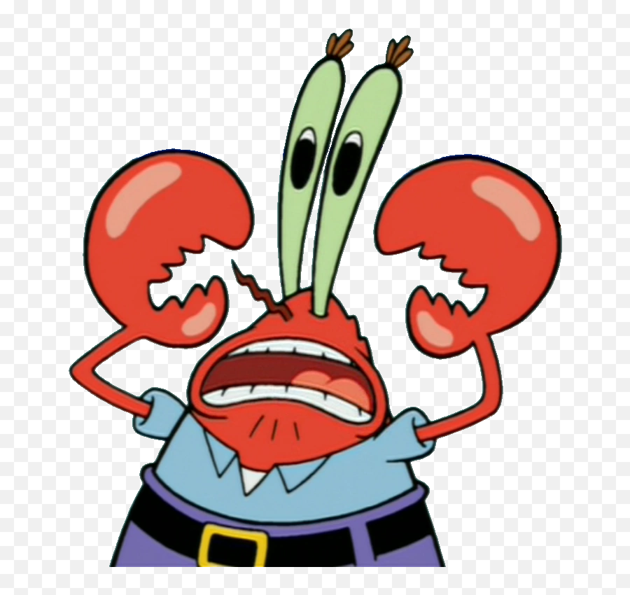 Download Hd Png - Spongebob Mr Krabs Scared 1 By Mr Krabs Scared Png Emoji,Spongebob Emojis