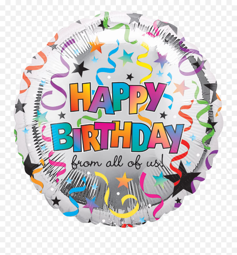 18 Happy Birthday Sports Fan - Helium Xpress Balloon Wholesale Happy Birthday From All Of Us Balloons Emoji,Happy Birthday In Emojis