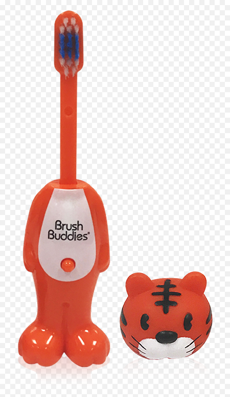 Poppinu0027 Toothy Toby Tiger Toothbrush U2013 Brush Buddies - Soft Emoji,Tiger Emoji