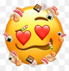 Sushi Love Emoji Japanese Food Food Sticker By Ulyana - Happy,Japanese Emoji