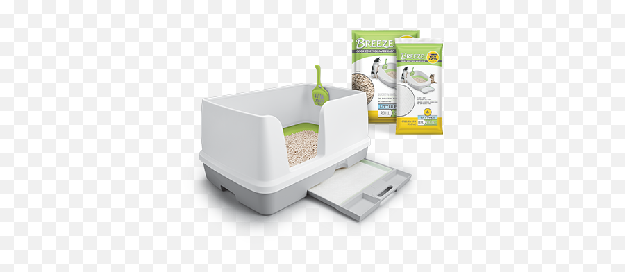 Tidy Cats Breeze Extra Large Litter Box - Tidy Cats Breeze Xl Emoji,Cat Using Litter Box Emoticon