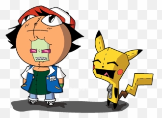 Cartoons Anime - Gir Pikachu Emoji,Invader Zim Inside Out Emotions Crossover