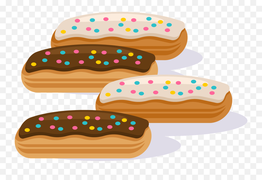 Chocolate Eclairs Clipart - Eclairs Clipart Emoji,Eclair Emoji