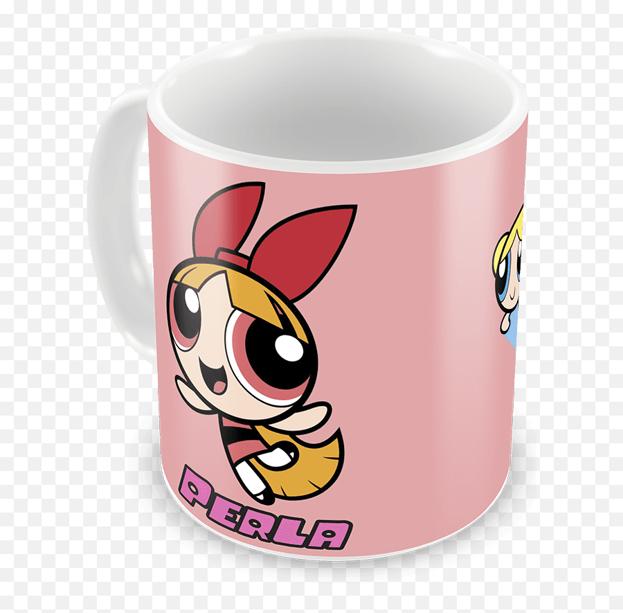 Caneca Personalizada Meninas Super - Powerpuff Girls Blossom Emoji,Emoji Florzinha