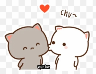 Mohu0027s Everyday Moods1 Whatsapp Stickers - Stickers Cloud Mochi Cat Emoji,Cat Kiss Emoji