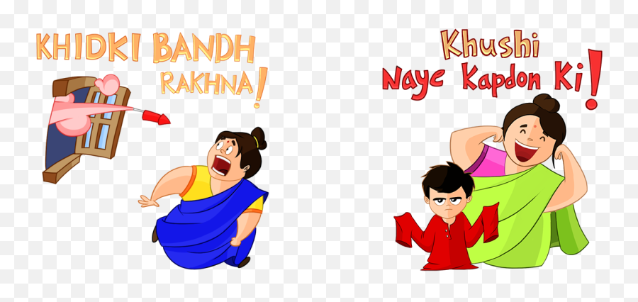 Diwali Sticker Pack On Behance - Deepavali Cartoon Emoji,Emoticons Text Celebration\