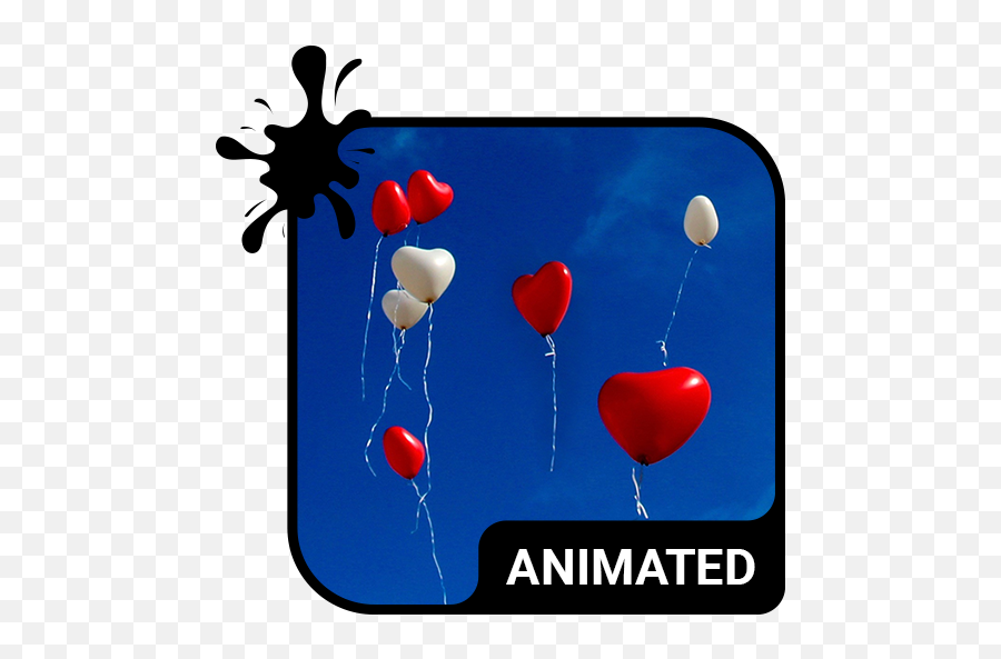 Love Balloons Animated Keyboard Live - Android Emoji,Emoji Tripple Hearts