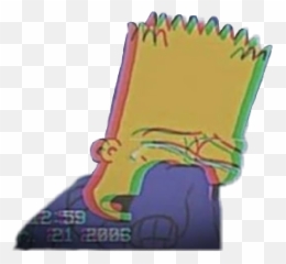 Bard Simpsons Sad Sticker - Sad Exe Emoji,Sad Little Bard Emoji