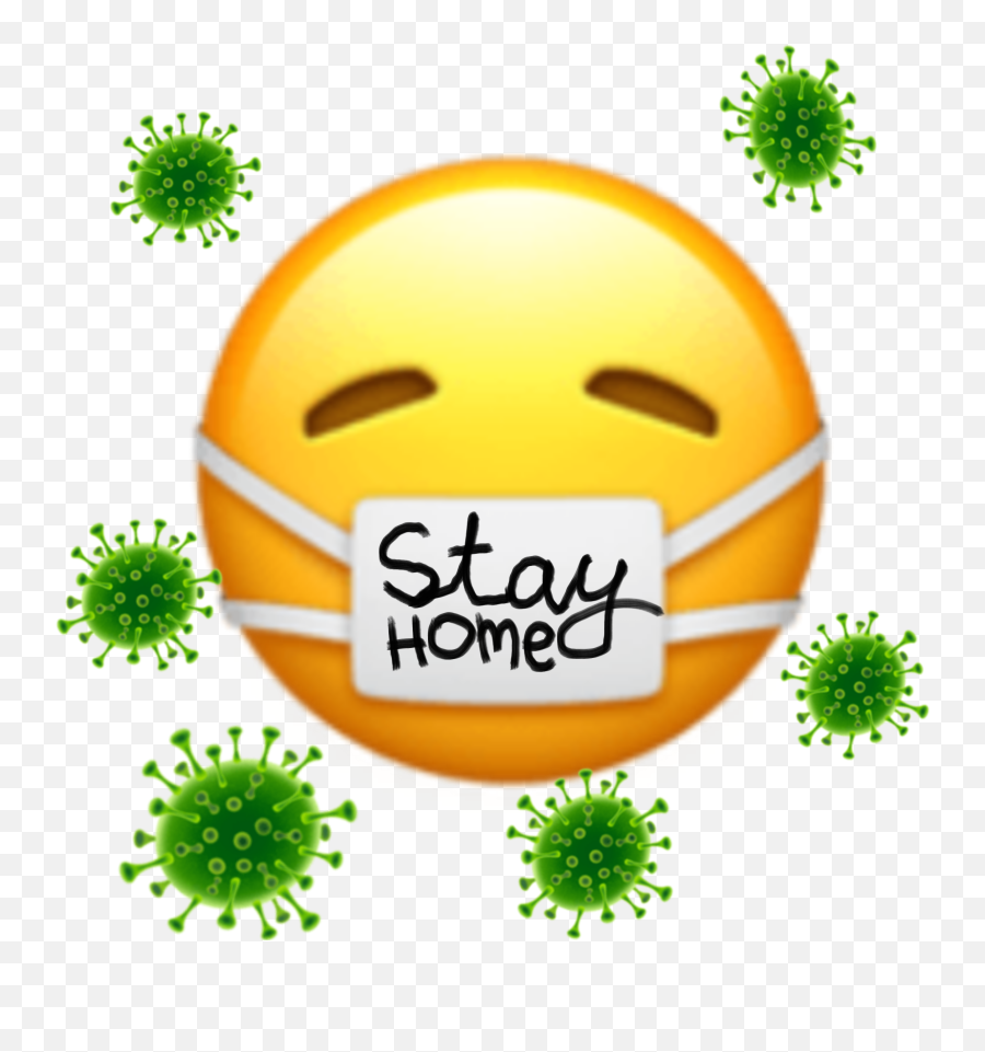 Corona Coronavirus Virus Sticker By Follow Me - Happy Emoji,Emoji Invitation Template