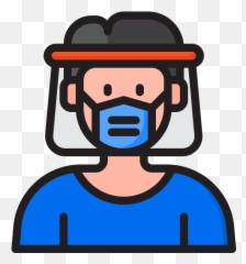 Niños Con Mascarillas - Protector Facial Y Mascarilla Icono Emoji,Manos Entrelazadas Emoticon Clipart