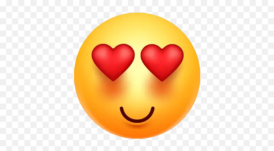 Heart Eyes Emoji Png Photo - Happy,Orange Heart Emoji