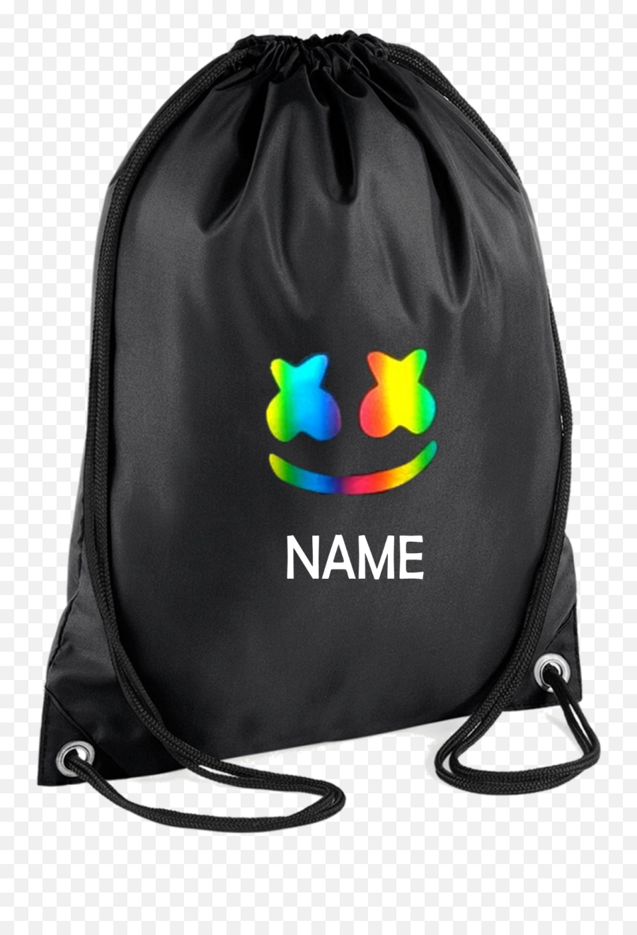 Youth Kids Rainbow Marshmello Gym - Gymtas Met Naam En Afbeelding Emoji,Kids Emoji Backpack