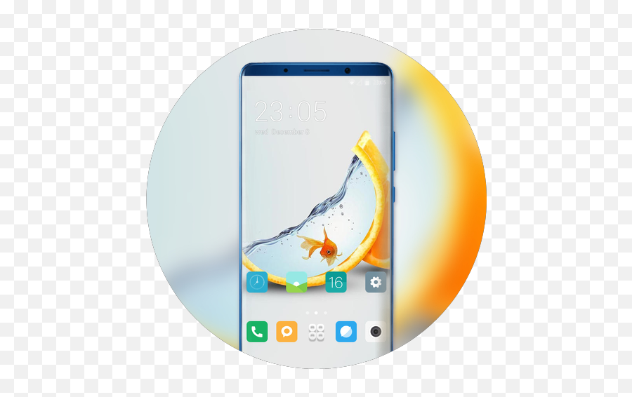 Theme For Creative Orange Water Goldfish Wallpaper Apk 201 - Vertical Emoji,Emotions And Moods Wallpaper