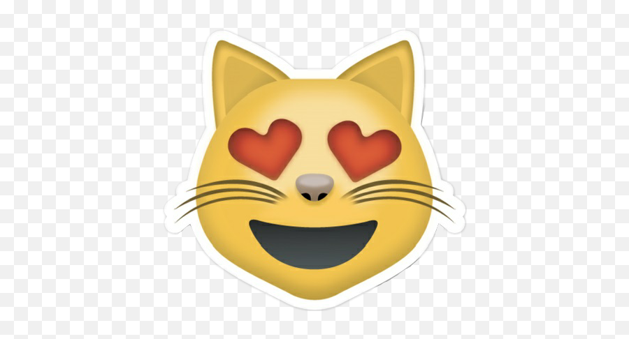 Cat Emotions Emotion Sticker By - Emoji Gato Con Ojos De Corazon,Cat Emotion