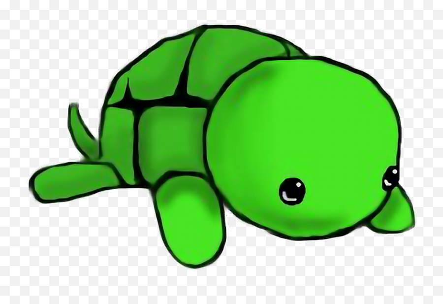 Turtle Art Kawii Cutefreetoedit - Cute Drawings Of Cute Big Turtle Drawing Emoji,Sea Turtle Emoji