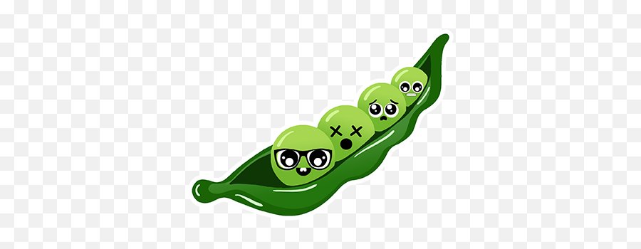 Veggies Food Stickers By Luis Maldonado Emoji,Pea Emojis