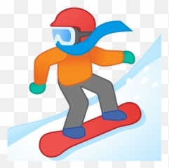 Persona Haciendo Snowboard Emoji,Emoji Levantando Dedo Indice