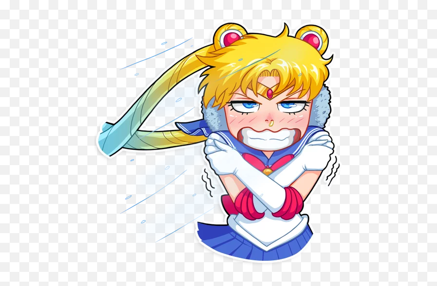 Telegram Sticker 28 From Collection Sailor Moon Emoji,Sailor Moon S Various Emotion English
