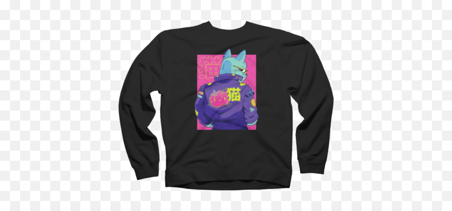 Best Geek Sweatshirts Design By Humans Emoji,Pounce Cat Japanese Emoticon