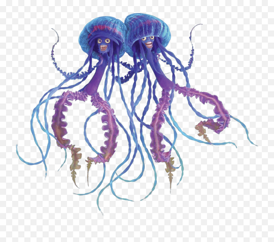 Shark Tale Characters Jellyfish Transparent Png - Stickpng Emoji,Downloadable Emoticons Jellyfish