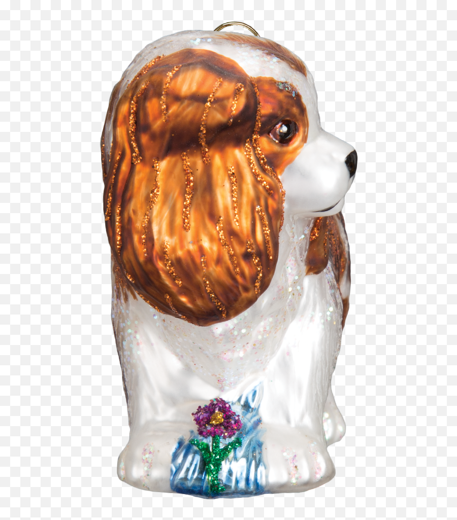 Old World Christmas Cavalier King Charles Glass Christmas - Cavalier King Charles Spaniel Emoji,Cavaliers Emoji