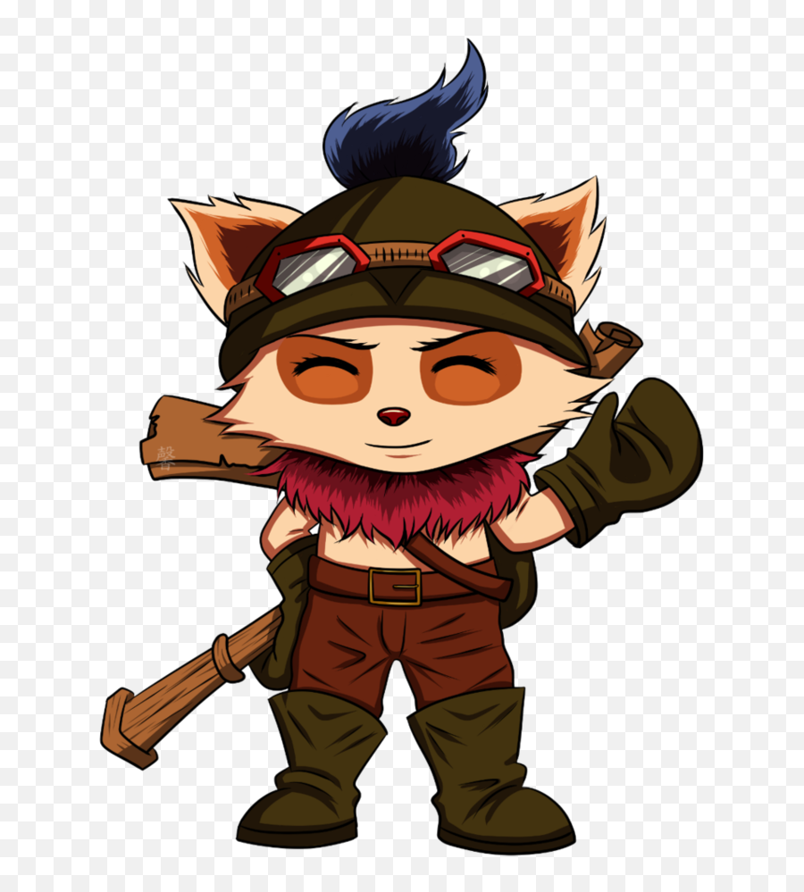 Download Hd Teemo Drawing Lol Character - Drawing Teemo League Of Legends Emoji,Teemo Emoji