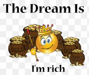Rich Dream Smiley Emoticon Clipart - Happy Emoji,Dream Emoticon