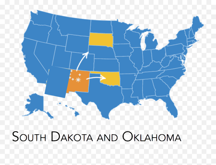 Download Sd And Ok - Us And Baja California Emoji,Oklahoma Emoji