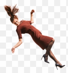 Fall Falldown Girl Lady Woman Women - People Falling Transparent Background Emoji,Red Dress Lady Emoji