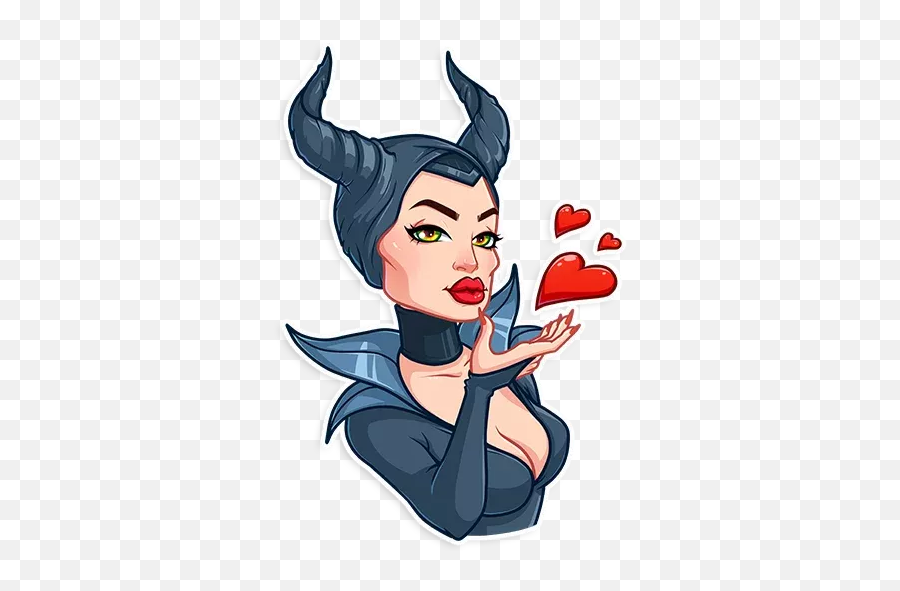 Telegram Stickers Disney - Maleficent Stickers Telegram Emoji,Disney Emoji Maleficent