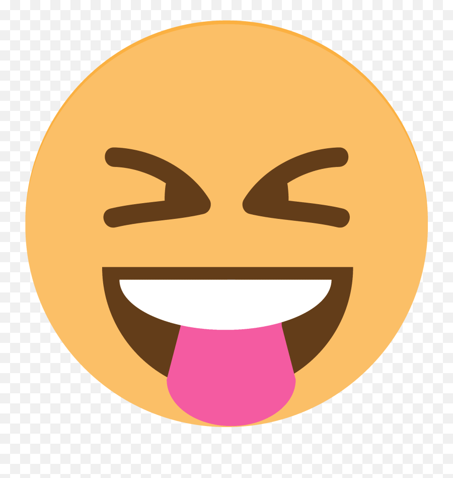 Squinting Face With Tongue Emoji Clipart Free Download - Happy,Togue Emoji